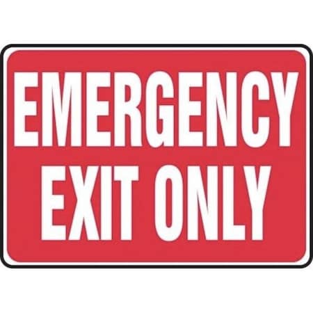 Accuform Exit Sign, Dura-Plastic, 10 in W, 7 in H MEXT586XT